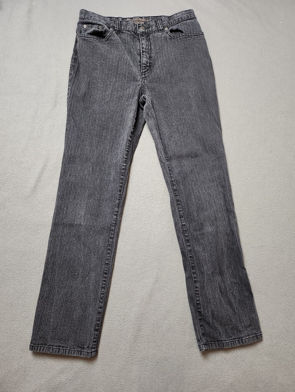 Lauren Jeans Co Ralph Lauren Dark Gray Straight Leg Jeans Size 8